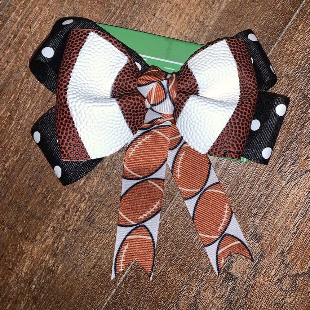 LET’S GO TEAM 📣FOOTBALL BOW CLIP